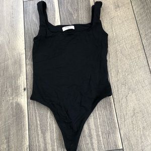 Aritzia Babaton Thong Bodysuit Black Size XS